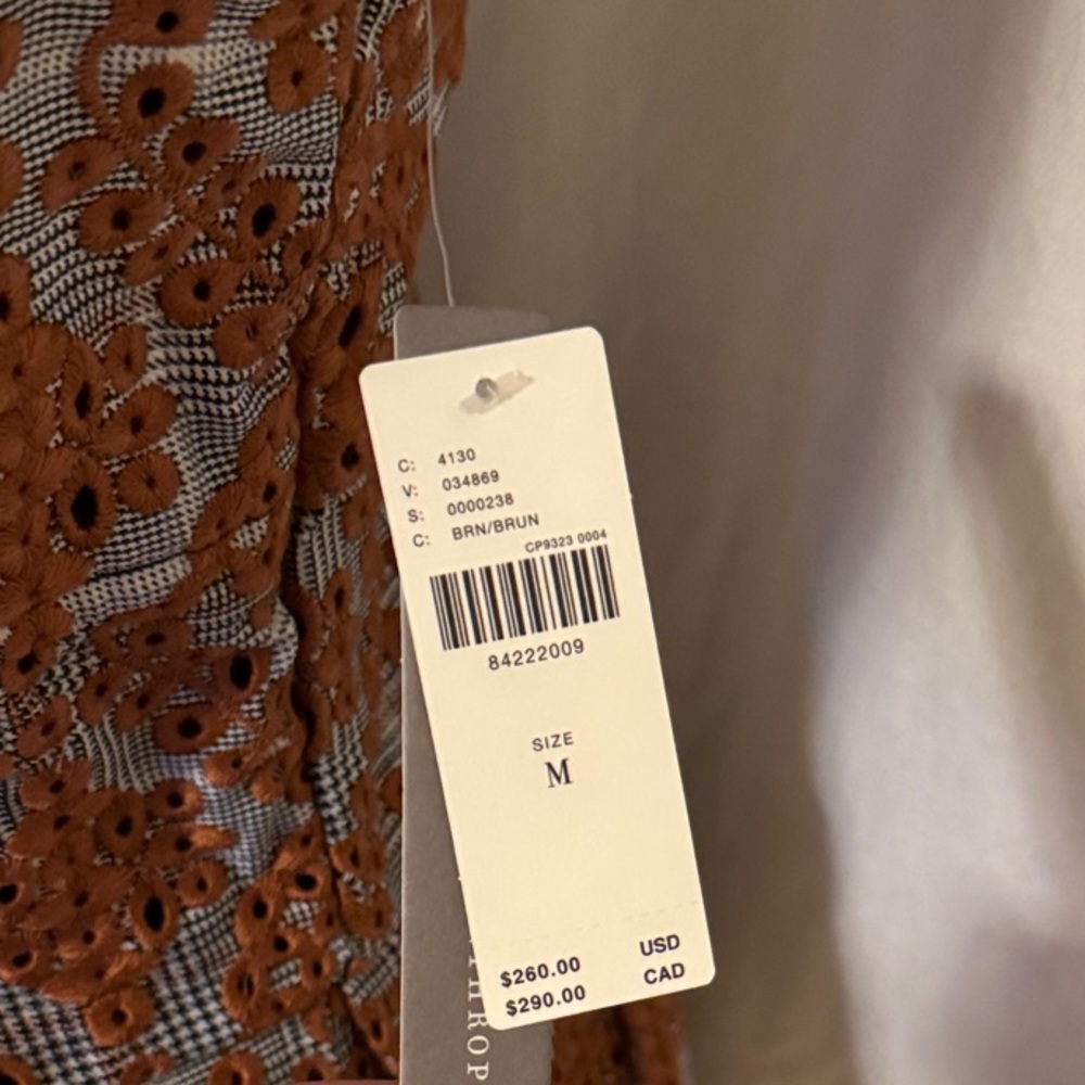 NWT Anthropologie-Maeve Square-Neck Pleated Buttondown Dress - Picture 2 of 14